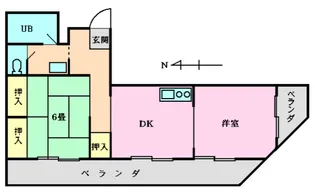 第六小崎ビル【3階】の間取り