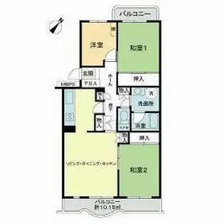 神奈川県綾瀬市寺尾北3【マンション】の間取り