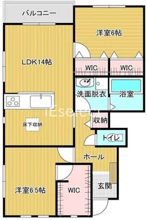 スカイタウン中西【1階】の間取り