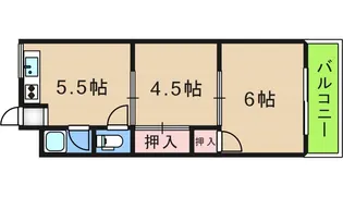 コーポタイセイ1号館【3階】の間取り