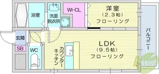 オリンピア長町【2階】の間取り