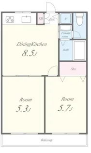 アーバンコートタムラ【1階】の間取り