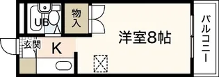 パインハウスI【4階】の間取り
