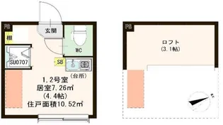 フランチェスカ【1階】の間取り