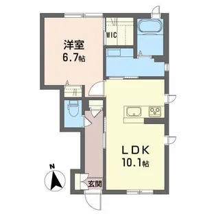 シャンテマレ【1階】の間取り