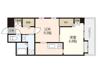 ベルハイツ1st【9階】の間取り