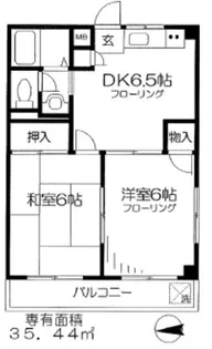 ティ・シャトル【2階】の間取り
