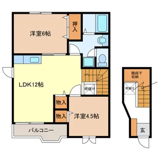 カーサ・メーラ【2階】の間取り