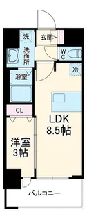 プレサンス岐阜ゼクシス【8階】の間取り