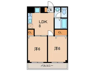 ヴィラセブン【2階】の間取り