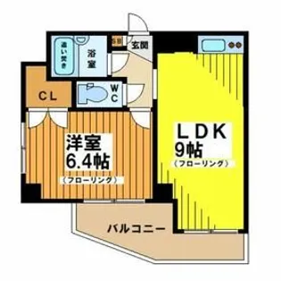 パークサイド波良【2階】の間取り