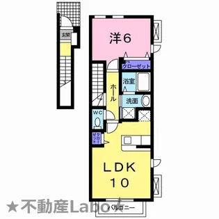 徳島県板野郡北島町鯛浜字西ノ須【アパート】の間取り