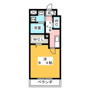 メゾン加納栄町通W【3階】の間取り