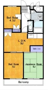 ウィステリア・ガーデン【4階】の間取り