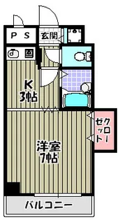 レジデンス川原【6階】の間取り