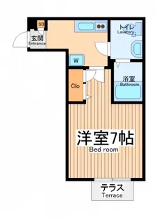 サナンド川崎【1階】の間取り