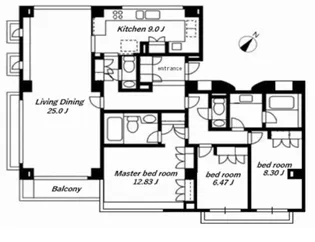 コスモ千石【1階】の間取り