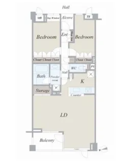 東急ドエル・アルス代々木参宮橋【4階】の間取り