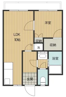 イケダ第一コーポ【3階】の間取り