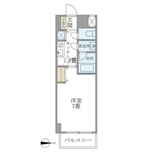 北品川アパートメント【4階】の間取り