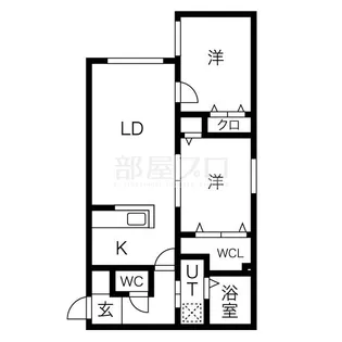 Loiseau bleu ロワゾブルー【3階】の間取り