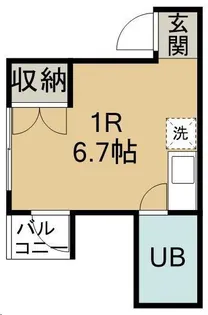 レンボーマンション【2階】の間取り