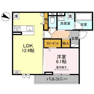 プリュニエ【3階】の間取り