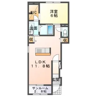 アドヴァン【1階】の間取り