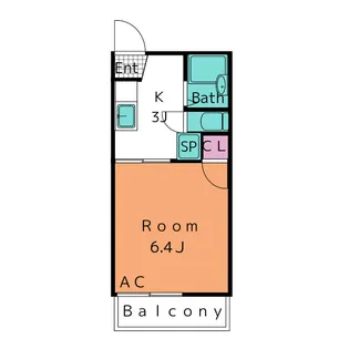 タウニー内田B【2階】の間取り