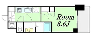スワンズ谷町セントシティ【8階】の間取り