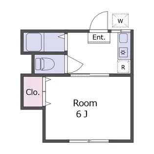 小崎アパート2号棟【2階】の間取り