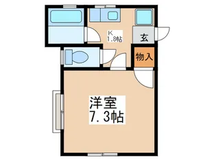 ミハスハイツ【2階】の間取り