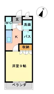 ウエストブルー【2階】の間取り