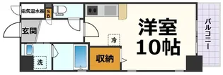 ラ・ミューズ1101【7階】の間取り