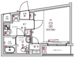 レンティーヴァ綾瀬【3階】の間取り