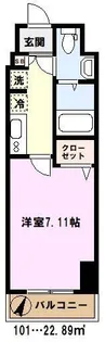 アルファコート西川口26【1階】の間取り