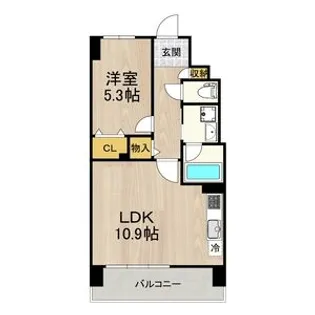 海老江サンライズ【1階】の間取り