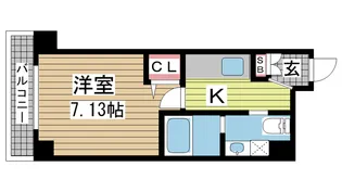 KTG RESIDENCE芦屋西【5階】の間取り