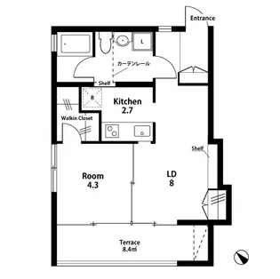 corne【2階】の間取り
