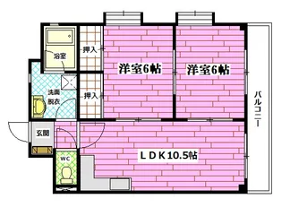 アルファビル【3階】の間取り