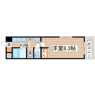 スターリット上杉【1階】の間取り