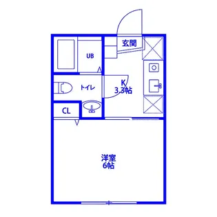 アウラ竹之丸【2階】の間取り