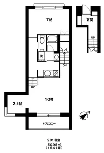 ラティス神宮前【2階】の間取り