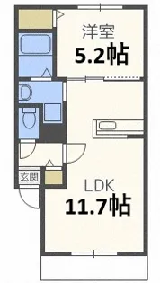 ヴァンベール【2階】の間取り
