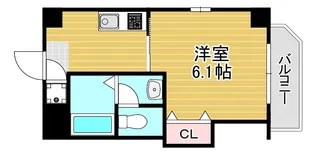 オリエンタル福島【7階】の間取り