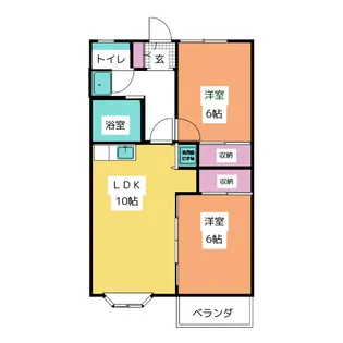 サザンコート泉崎【1階】の間取り