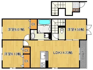 秀豊2号館【2階】の間取り