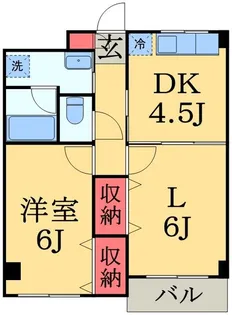 グランディー・ヤマト【1階】の間取り