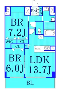 ケークラシオン【9階】の間取り