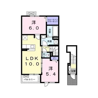 アベリー A【2階】の間取り